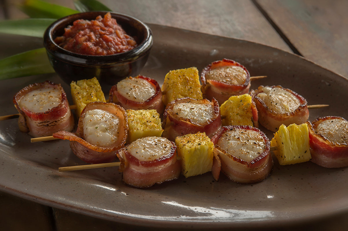 Green Mountain Gringo® Porky Pine Scallop Skewers