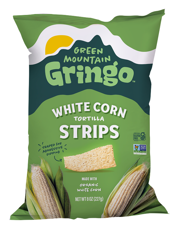 Green Mountain Gringo White Corn Tortilla Strips bag