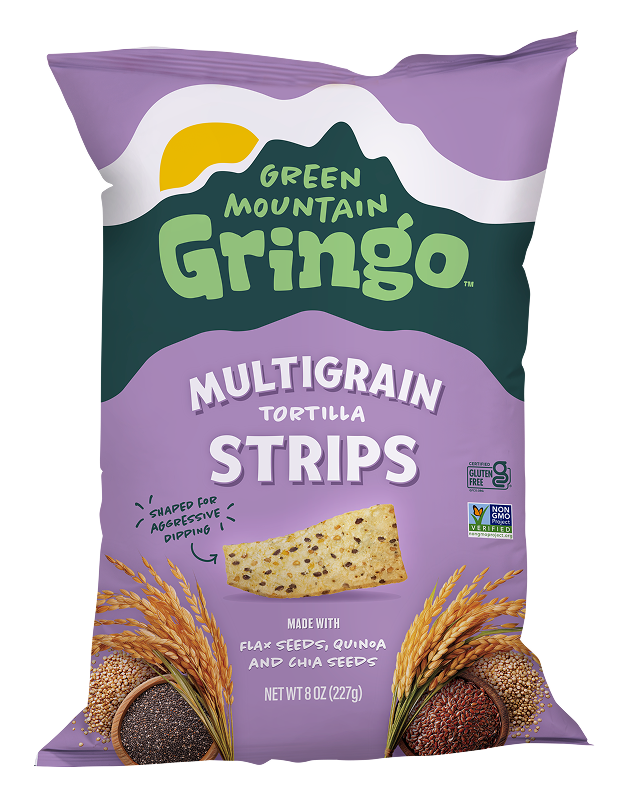 Green Mountain Gringo Multigrain Tortilla Strips bag