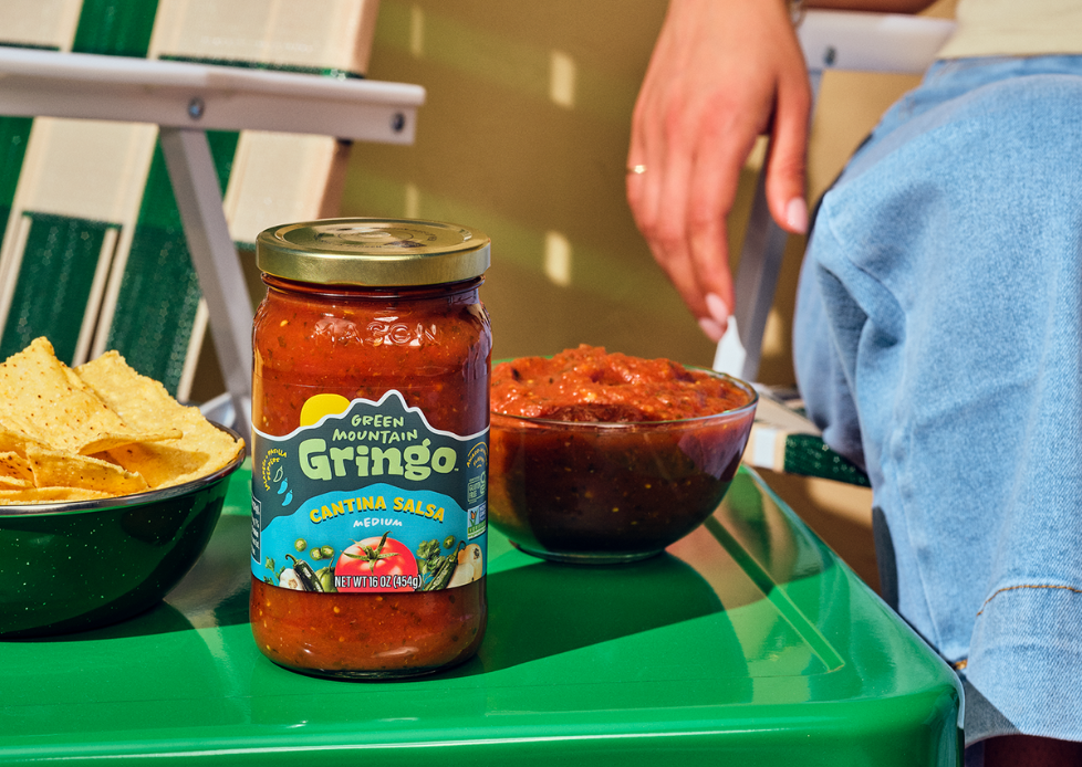 Green Mountain Gringo® makers of all-natural salsas and tortilla strips in Winston-Salem, NC, arrives in stores with a bold new look for its line of award-winning salsas and a robust new marketing program around the theme, “Let’s Gringo!”