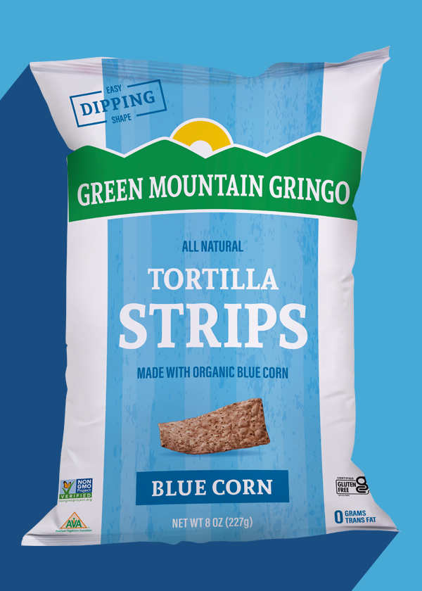 Green Mountain Gringo Blue Corn Tortilla Strips